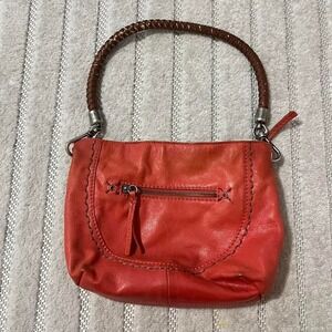 The Sak Hibo Cayenne Red Coral Leather Purse boho punk streetwear party